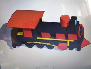 vapeur locomotive 3d impression modèle trio train moteur 3d print model - Mito3D