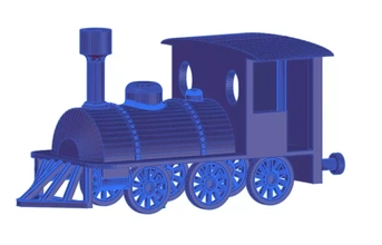 steam train 3d printing model - threeding zlatnictvi-aa vintage amazing 3d print model - Mito3D