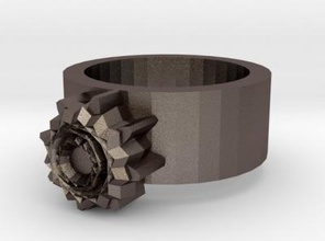 steampunk ring fashion 3D printing model, file, printable design, 3d print, ring, rings, jewelry, jewellery, steampunk, cogs, cog, 3d print model - Mito3D
