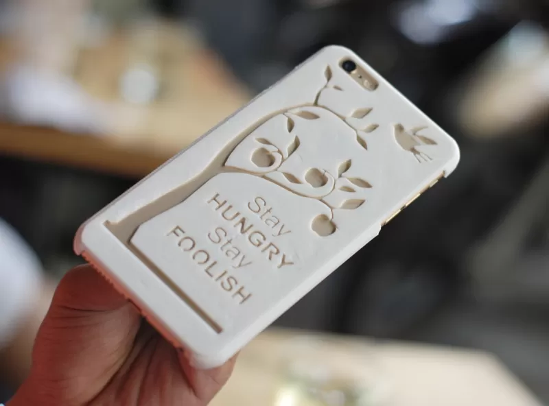 steve trabajos citar iphone 6 caso funda 3d impresión modelo trío manzana accesorios teléfono cubierta carcasa casos regalo único smartphones inteligente sexto ios 3D print model - Mito3D