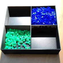 espace rangement boîte 3d impression modèle trio storage box verre perles 3d print model - Mito3D