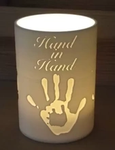 storm lamp hand slogans 3d printing model - threeding cup pen beaker handicapped luckyfinproject twohands tenfinger 3d print model - Mito3D