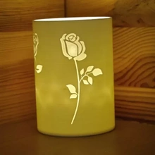 storm lamp roses 3d printing model - threeding cup rose windlicht light pen beaker teelicht 3d print model - Mito3D