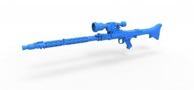 stormtrooper heavy blaster rifle dlt-19x scale 1 6 toys games & hobby 3D printing model, file, printable design, 3d print, stormtrooper, heavy, blaster, rifle, dlt19x, dlt, star, wars, starwars, weapon, gun, mg34, scaled, toy, printable, galactic, empire, scifi, 3d print model - Mito3D