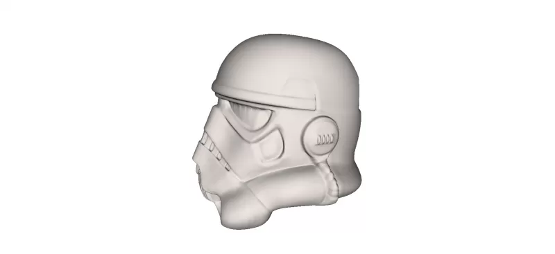 Stormtrooper casco 3d impresión modelo trío 3D print model - Mito3D