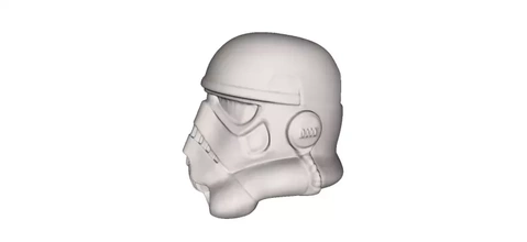 Stormtrooper capacete 3d impressão modelo trio 3d print model - Mito3D