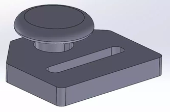 Correa lazo empujar alfiler conexión 3d impresión modelo trío gancho lona tela conectar velcro 3d print model - Mito3D