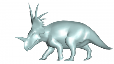 Styracosaurus 3d modello natura 3D stampa file stampabile design Stampa 3d print model - Mito3D