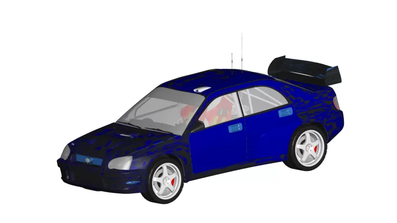 Subaru impreza 3d impression modèle trio 3D print model - Mito3D
