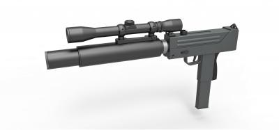 hafif makine tabanca film kaçış York 1981 oyuncaklar oyunlar hobi 3D baskı model dosya yazdırılabilir tasarım 3d Yazdır Makineli tüfek 3d print model - Mito3D
