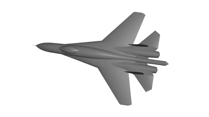 Sukhoi su 30mki multirôle combattant avion 3d impression modèle trio 3D print model - Mito3D