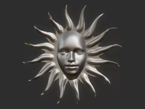 sun head 3d printing model - threeding woman face heads 3d print model - Mito3D