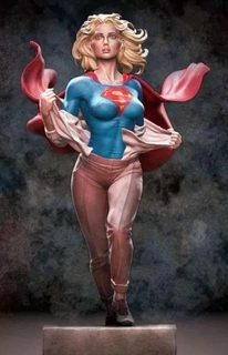 supergirl corre 2021 + nsfw 3d impressão modelo Super homen heroína supermercado 3d print model - Mito3D