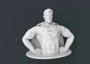 superhombre 3d impresión modelo trío cómic personaje superhéroe printing americano libros maravilla 3d print model - Mito3D