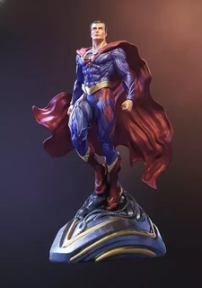 Süpermen karakter 3d Yazdır baskı model Sanat heykel hayran dekor Geek print koleksiyon ruh güç Vesika sınırlı kahraman dinamik gücü ikonik öz 3d print model - Mito3D