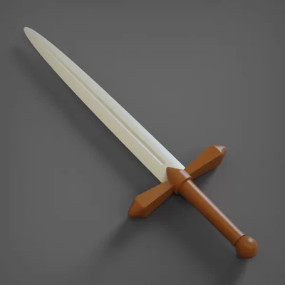 espada 3d impresión modelo trío etiquetas juguete guerra recuerdo encargarse cuchillo daga ceremonial peligro mano niños histórico arma 3d print model - Mito3D