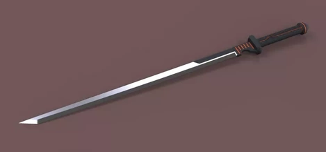 sword deathstroke 3d printing model - threeding military weapon blade comics dc melee slade joseph wilson 3d print model - Mito3D