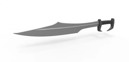épée film 300 3d impression modèle trio spartiates lame cosplay dague soutenir réplique 3d print model - Mito3D