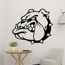 symbol dog head wall art 2d decoration decor design 3d print model - Mito3D