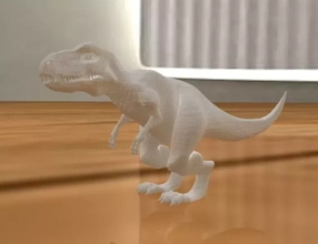 t rex estatueta 3d impressão modelo trio trex dinossauro monstro criatura 3d print model - Mito3D