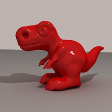 t-rex toon giochi dei giocattoli & hobby La stampa 3D, modello, file di 3D stampabile la progettazione 3d, stampa, t-rex,giocattolo,rex,dinosauro,mostro,creatura 3d print model - Mito3D