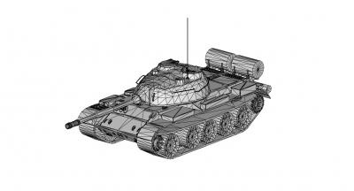 Panzer 62 Motoren Transport 3D Drucken Modell Datei druckbar Design 3d drucken fbx obj stl Spiel 3d print model - Mito3D