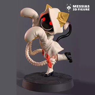 taokaka blazblue chibi 3d print model printing 3d-printing collectible art personalized figurine high-quality customizable iconic character charming fighting game collectibles eccentric personality agile sharp claws fun characters universe 3d print model - Mito3D