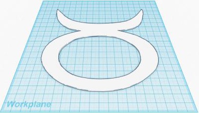 taurus zodiac symbol file other things 3D printing model, file, printable design, 3d print, Taurus, Zodiac, Symbol, File, Horoscope, Sta Sign, Sun Sign 3d print model - Mito3D