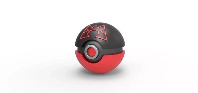 squadra magma grande palla 3d stampa modello giocattolo contenitore stampabile anime Stampa Pokemon pokeball concetto greatball teammagma teammagmaggreatball 3d print model - Mito3D