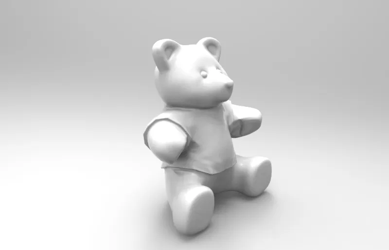 Urso pelúcia 3d impressão modelo trio 3D print model - Mito3D