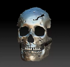 terminator skull mask 3d printing model - threeding robot cosplay human metal helloween costume element 3d print model - Mito3D