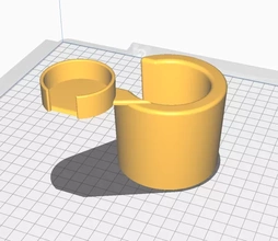 tesla model 3 cup + ooono holder 3d printing - threeding bracket 3d print model - Mito3D