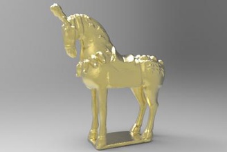 tibetan wind horse antiques & historical 3D printing model, 3D printing file, 3D printable model, 3D printing design, 3d print, tibetan, horse, win, nepal, artec,3d scan