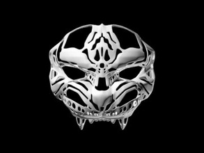 tiger mask moda La stampa 3D, modello, file di 3D stampabile la progettazione 3d, stampa, accessori, costume, moda, halloween, maschera, mascherarsi, tigre 3d print model - Mito3D