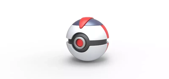 Timer Ball 3d Drucken Modell Spielzeug Container druckbar Anime drucken Pokémon Pokeball Konzept Timerball 3d print model - Mito3D