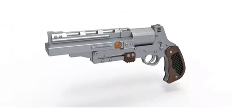 tobias Beckett Lazer rskf 44 solo star savaşlar hikaye 3d baskı model üçleme oyuncak yazdırılabilir tabanca film Yazdır bilimkurgu Yıldız Savaşları revolver Kostüm oyunu destek 3d print model - Mito3D