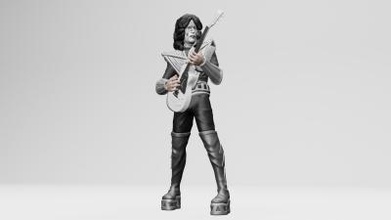 tommy thayer kiss - 3dprinting toys games & hobby 3D printing model, file, printable design, 3d print, miniature, figure, actionfigure, kiss, thayer, gene simmons, paul stanley, eric singer, metal, rock band, music, hair, face, rock, head, kissarmy, heavy, glamour, black, usa, makeup, 3dprinting, ender3, anycubic, stl, obj, rockmusic, logo 3d print model - Mito3D