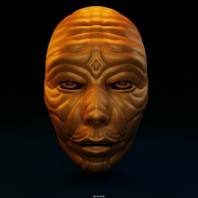 tosca masque art décor sculpture jouet 3D print model - Mito3D