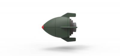 Spielzeug Rakete Spielzeug, Spiele & hobby 3D-Druck-Modell, 3D-Druck-Datei, 3D-druckbares Modell, 3D-Druck, design, 3d-drucken, Rakete, Druckguss -, - 3d print model - Mito3D