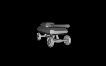 juguete tank cañón 3d impresión modelo trío tanque 3d print model - Mito3D