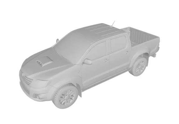 toyota hilux 3d impression modèle trio mots clés 3d print model - Mito3D