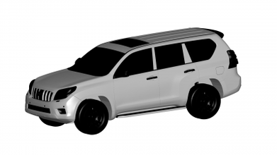 Toyota terra cruzador prado motores transporte 3D impressão modelo Arquivo imprimível Projeto 3d 3d print model - Mito3D