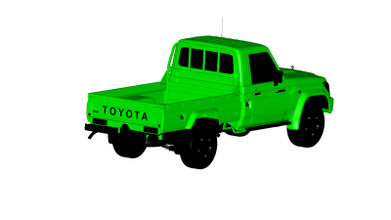 Toyota Land Kreuzer Motoren Transport 3D Drucken Modell Datei druckbar Design 3d drucken 3d print model - Mito3D