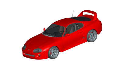 toyota supra motors & transport 3D printing model, file, printable design, 3d print, Toyota Supra 3d print model - Mito3D