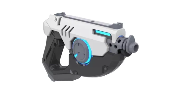 Tracciante blaster originale pelle overwatch stampabile 3d modello stampa giocattolo video gioco mestiere pistola cannone Fai cosplay impulso passatempo 3d print model - Mito3D