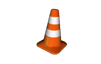 traffic cone 3d printing model - threeding pylons road highway 3d print model - Mito3D