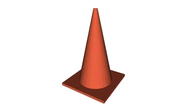 traffic cone 3d printing model - threeding 3d print model - Mito3D