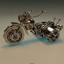 tricycle 3d impression modèle trio art sculpture jouet décor 3d print model - Mito3D