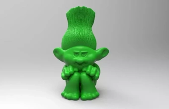 troll 3d impression modèle trio figurine titulaire soutien stylo 3d print model - Mito3D
