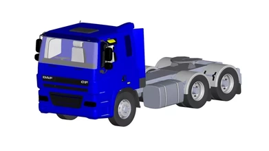 camión daf 3d impresión modelo trío 3d print model - Mito3D